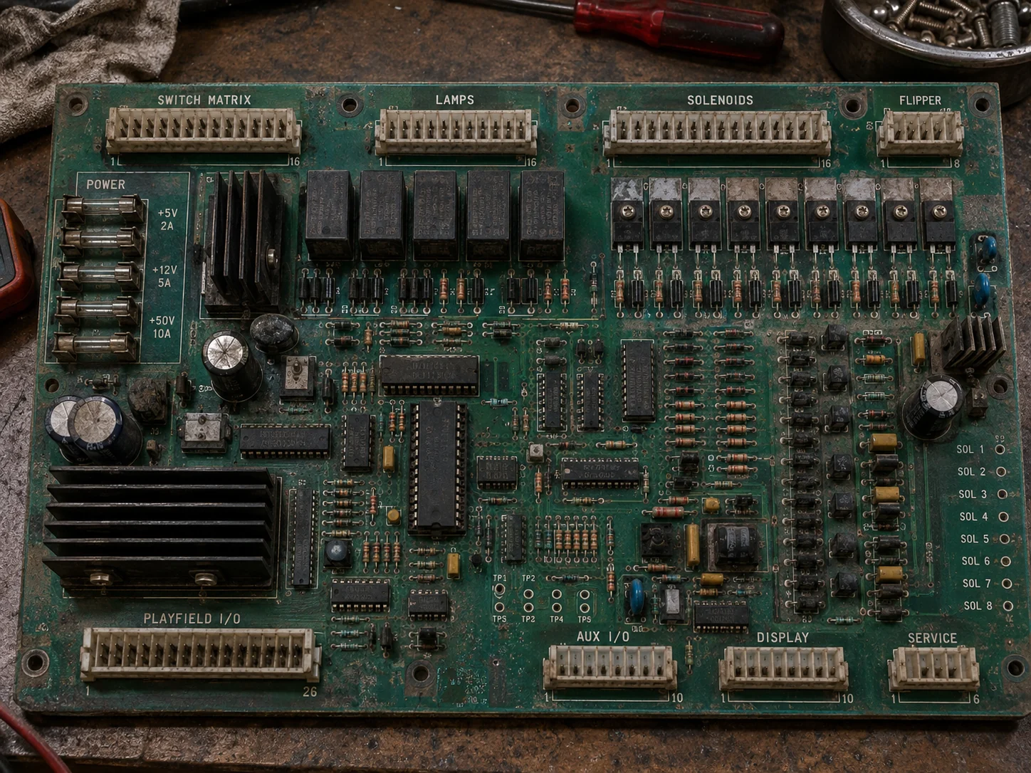 Retro Pinball PCB project view 1